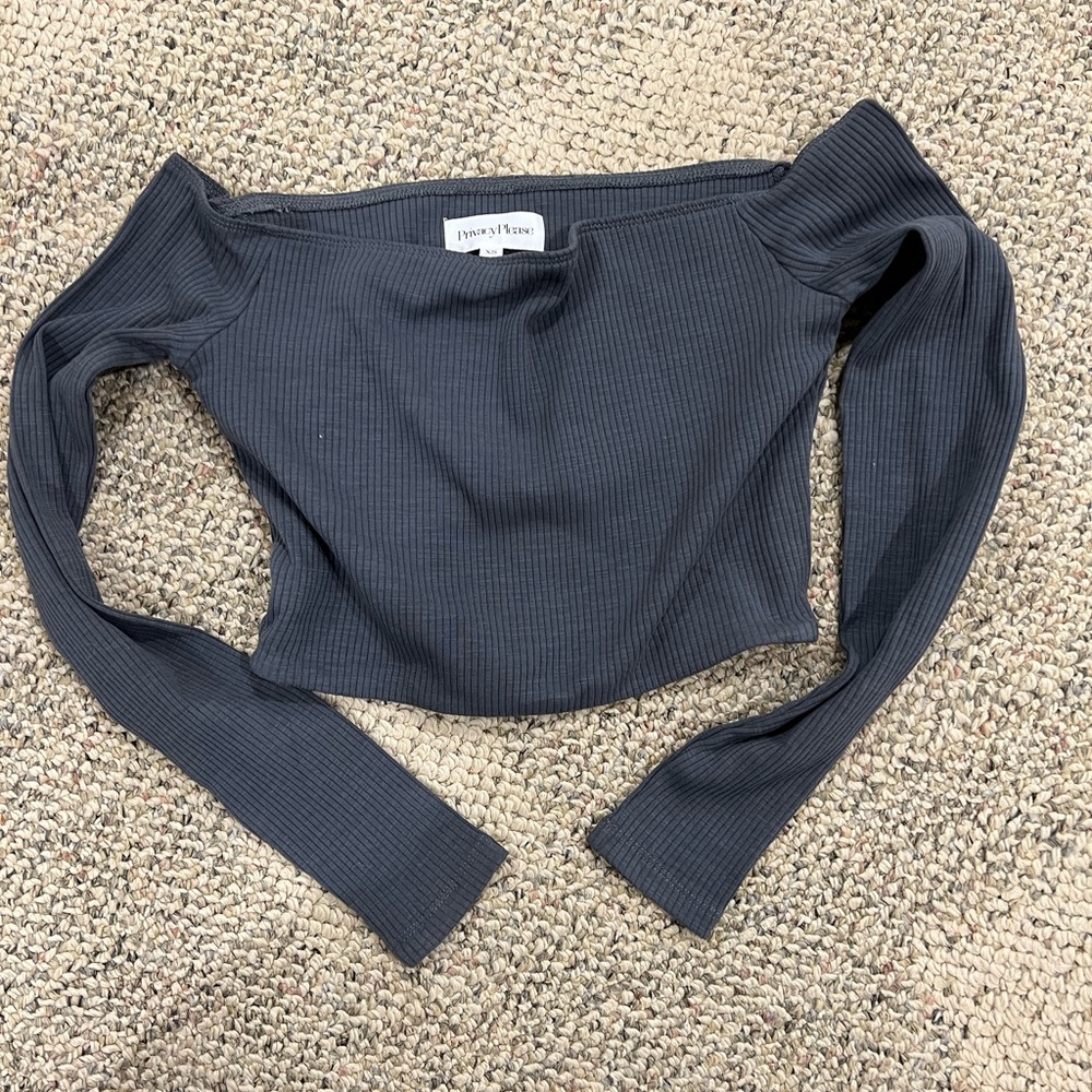 Revolve Privacy please off the shoulder crop top XS